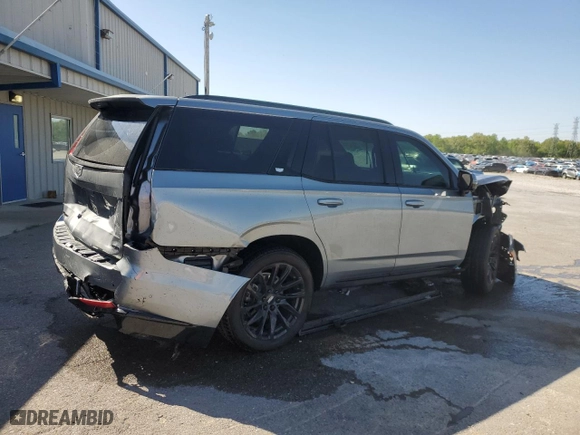 2023 Cadillac Escalade 4WD Sport Platinum with VIN 1GYS4GKL3PR534493, listed as a Copart auction lot 53098555 with 16,557 mi miles and Salvage Title. Bid and sale history available at carsss.com. Image 3.