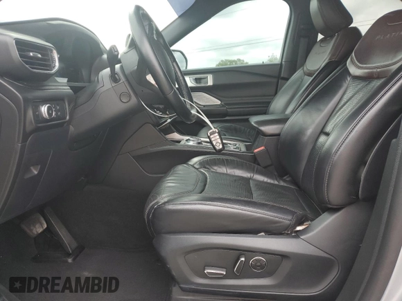 2020 Ford Explorer Platinum with VIN 1FM5K8HC9LGA43773, listed as a Copart auction lot 58918285 with 114,897 mi miles and Salvage title. Bid and sale history available at DreamBid. Image 7.