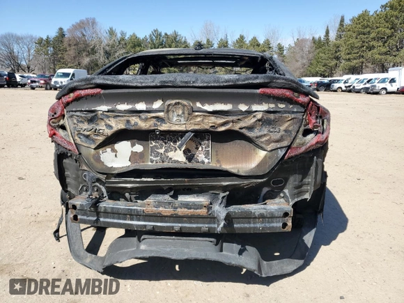 2017 Honda Civic Sedan Si with VIN 2HGFC1E50HH700573, listed as a Copart auction lot 42122985 with 0 mi miles and Salvage Title. Bid and sale history available at carsss.com. Image 6.