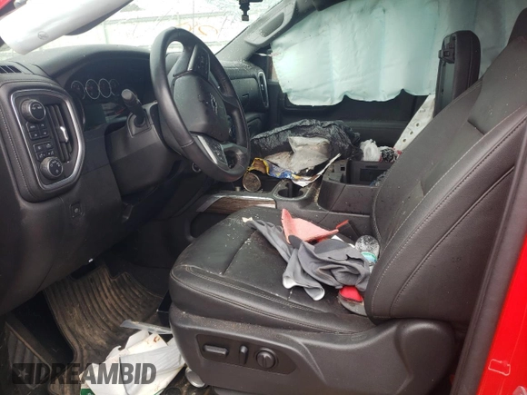 2021 Chevrolet Silverado 1500 RST with VIN 1GCUYEEL8MZ296686, listed as a Copart auction lot 46486455 with 0 mi miles and Salvage Title. Bid and sale history available at carsss.com. Image 7.