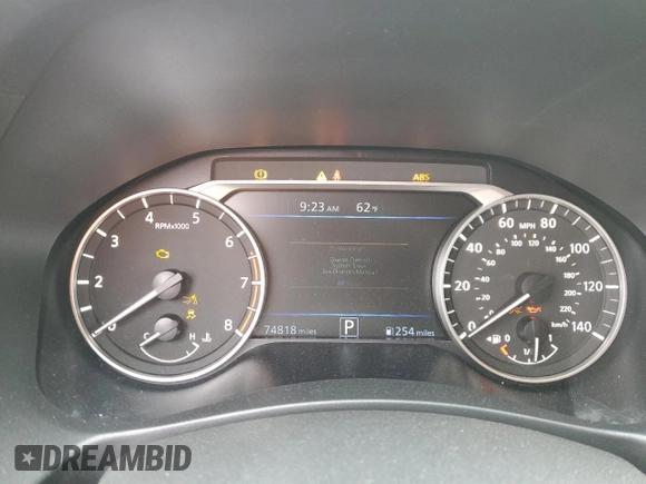 2019 Nissan Altima SV z VIN 1N4BL4DV7KC134704, wystawiony jako Copart lot #55764635 z przebiegiem 74 818 mil mil oraz Szkoda całkowita • Salvage title. Historia ofert i sprzedaży dostępna na DreamBid. Obrazek 9.