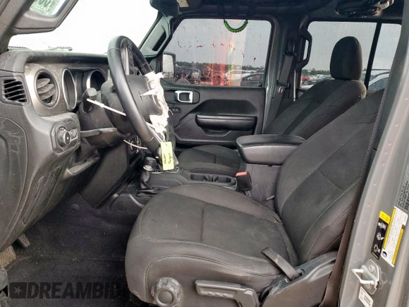 2021 Jeep Wrangler Unlimited Willys with VIN 1C4HJXDM6MW628041, listed as a Copart auction lot 58548475 with 22,697 mi miles and Salvage title. Bid and sale history available at DreamBid. Image 8.