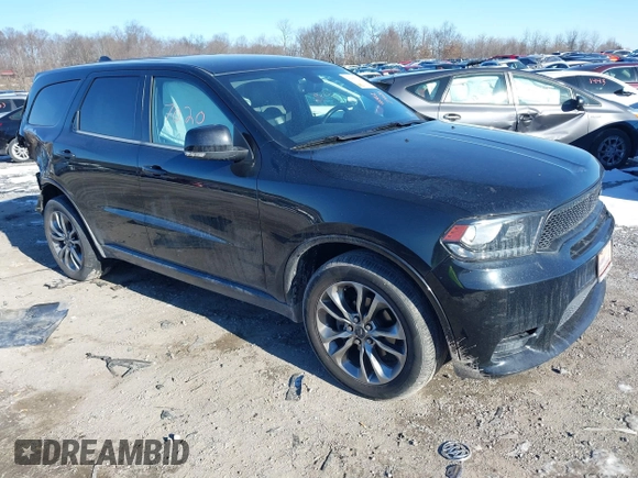 2020 Dodge Durango GT with VIN 1C4RDJDG1LC114567, listed as a IAAI auction lot 41427020 with 121,170 mi miles and . Bid and sale history available at DreamBid. Image 1.
