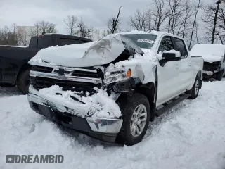 2023 Chevrolet Silverado 1500 LT with VIN 3GCPDDEKXPG245270, listed as a Copart auction lot 87941555 with 15,225 mi miles and Salvage Title. Bid and sale history available at carsss.com. Image 1.
