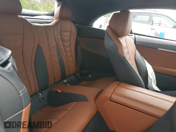 2024 BMW 8 Series 840i with VIN WBADZ4C08RCN02225, listed as a Copart auction lot 63132815 with 5,135 mi miles and Salvage title. Bid and sale history available at DreamBid. Image 10.