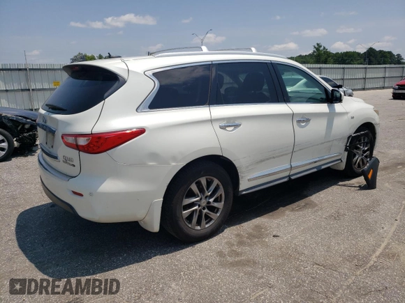 2015 Infiniti QX60 z VIN 5N1AL0MMXFC513462, wystawiony jako Copart lot #59803485 z przebiegiem 156 003 mil mil oraz Szkoda całkowita • Salvage title. Historia ofert i sprzedaży dostępna na DreamBid. Obrazek 3.