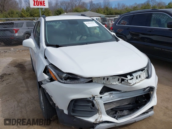 2018 Chevrolet Trax LT with VIN 3GNCJLSB6JL276835, listed as a IAAI auction lot 41882128 with 75,761 mi miles and . Bid and sale history available at carsss.com. Image 1.