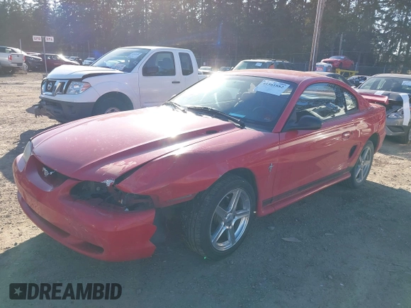 1996 Ford Mustang with VIN 1FALP4042TF180575, listed as a IAAI auction lot 41561882 with 248,183 mi miles. Bid and sale history available at carsss.com. Image 17.