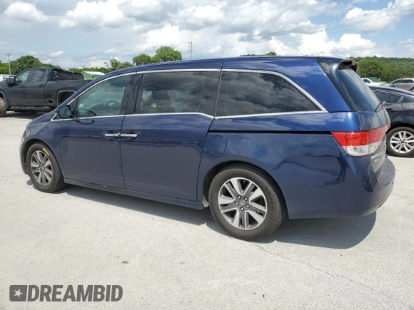 2014 Honda Odyssey Touring with VIN 5FNRL5H95EB044504, listed as a Copart auction lot 59228035 with 259,035 mi miles and Clean title. Bid and sale history available at DreamBid. Image 2.