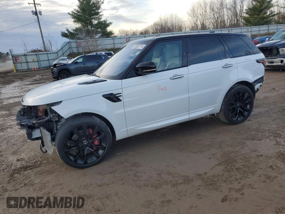 2021 Land Rover Range Rover Sport HST with VIN SALWS2RU8MA752267, listed as a Copart auction lot 80863714 with 35,907 mi miles and Salvage Title. Bid and sale history available at carsss.com. Image 1.