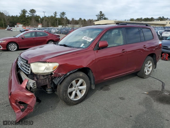 2008 Toyota Highlander with VIN JTEDS41A282014634, listed as a Copart auction lot 48863365 with 187,431 mi miles and Salvage Title. Bid and sale history available at carsss.com. Image 1.