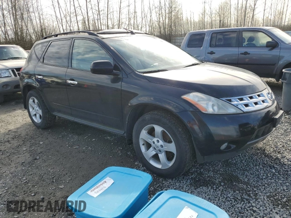 2004 Nissan Murano SE z VIN JN8AZ08W24W311200, wystawiony jako Copart lot #50613815 z przebiegiem 158 239 mil mil oraz Czysty tytuł • Clean title. Historia ofert i sprzedaży dostępna na DreamBid. Obrazek 4.