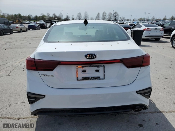 2021 Kia Forte LXS with VIN 3KPF24AD8ME382238, listed as a Copart auction lot 51109245 with 58,807 mi miles and Salvage Title. Bid and sale history available at carsss.com. Image 6.