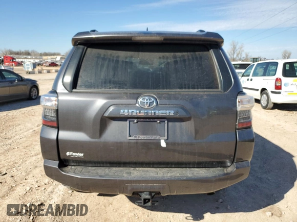 2022 Toyota 4Runner SR5 with VIN JTEMU5JR8N6070247, listed as a Copart auction lot 46717345 with Not provided miles and Salvage title. Bid and sale history available at DreamBid. Image 6.