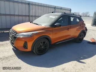2021 Nissan Kicks SR with VIN 3N1CP5DV0ML535644, listed as a Copart auction lot 48208705 with 31,094 mi miles and Salvage Title. Bid and sale history available at carsss.com. Image 1.