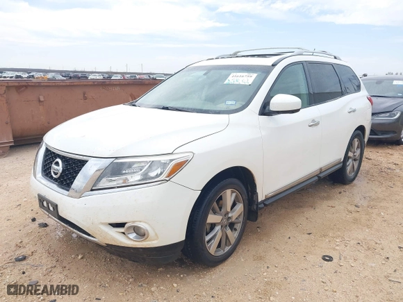 2013 Nissan Pathfinder SL with VIN 5N1AR2MN5DC668453, listed as a IAAI auction lot 41616759 with 188,915 mi miles. Bid and sale history available at carsss.com. Image 2.