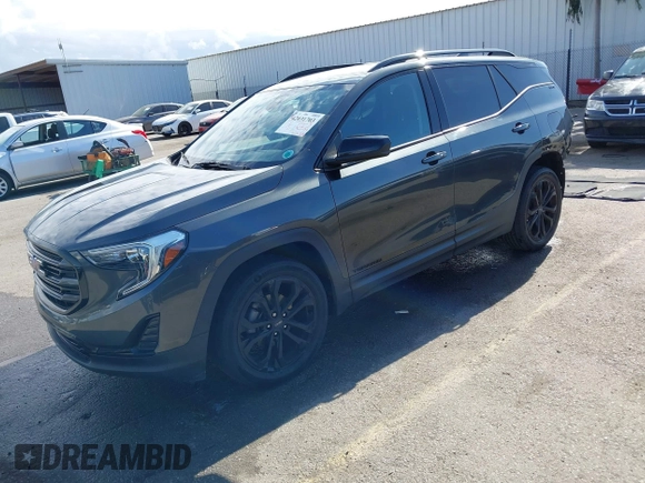 2020 GMC Terrain SLE z VIN 3GKALMEV8LL157133, wystawiony jako IAAI lot #42031703 z przebiegiem 62 486 mil mil oraz . Historia ofert i sprzedaży dostępna na DreamBid. Obrazek 2.