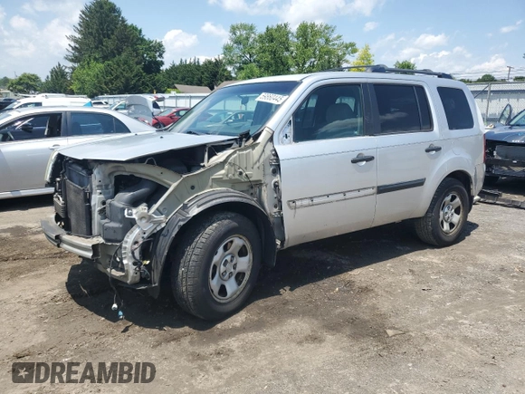 2009 Honda Pilot LX with VIN 5FNYF48259B040040, listed as a Copart auction lot 59860445 with 213,459 mi miles and Salvage title. Bid and sale history available at DreamBid. Image 1.