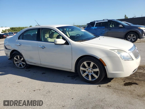 2010 Mercury Milan Premier with VIN 3MEHM0JA8AR663119, listed as a Copart auction lot 61850955 with 106,205 mi miles and Salvage title. Bid and sale history available at DreamBid. Image 4.