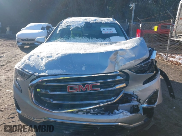 2021 GMC Terrain SLT with VIN 3GKALVEV9ML371572, listed as a IAAI auction lot 41173091 with 59,250 mi miles and . Bid and sale history available at carsss.com. Image 12.