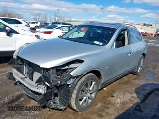2017 Infiniti QX50 with VIN JN1BJ0RR0HM415589, listed as a IAAI auction lot 41741998 with 97,889 mi miles. Bid and sale history available at carsss.com. Image 2.