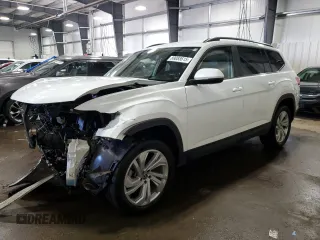 2022 Volkswagen Atlas 3.6L V6 SE w/Technology with VIN 1V2HR2CA1NC516123, listed as a Copart auction lot 89088615 with 46,278 mi miles and Salvage Title. Bid and sale history available at carsss.com. Image 1.