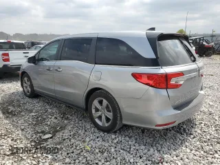 2020 Honda Odyssey EX-L with VIN 5FNRL6H72LB048687, listed as a Copart auction lot 51495345 with 54,121 mi miles and Salvage Title. Bid and sale history available at carsss.com. Image 2.