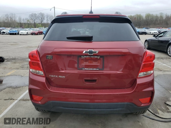2021 Chevrolet Trax LT with VIN KL7CJPSB3MB338744, listed as a Copart auction lot 51067665 with 37,750 mi miles and Salvage Title. Bid and sale history available at carsss.com. Image 6.