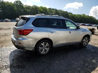 2017 Nissan Pathfinder SV z VIN 5N1DR2MN9HC909191, wystawiony jako Copart lot #56389135 z przebiegiem 95 101 mil mil oraz Szkoda całkowita • Salvage title. Historia ofert i sprzedaży dostępna na DreamBid. Obrazek 3.