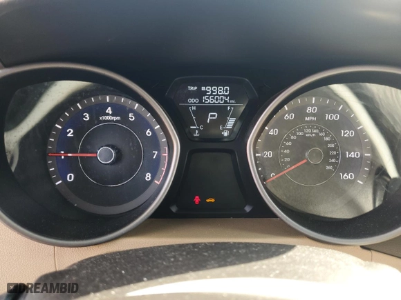 2013 Hyundai Elantra Limited PZEV with VIN 5NPDH4AE1DH186412, listed as a Copart auction lot 53165965 with 156,004 mi miles and Salvage Title. Bid and sale history available at carsss.com. Image 9.