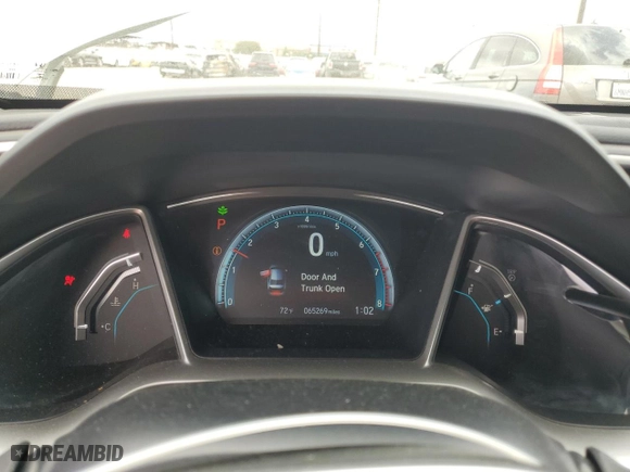 2016 Honda Civic Sedan EX-T with VIN 2HGFC1F30GH656702, listed as a Copart auction lot 51221745 with 65,269 mi miles and Salvage Title. Bid and sale history available at carsss.com. Image 9.