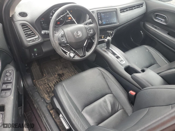 2022 Honda HR-V EX-L with VIN 3CZRU6H76NM750078, listed as a Copart auction lot 48754305 with 21,385 mi miles and Salvage Title. Bid and sale history available at carsss.com. Image 8.