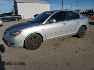 2008 Mazda 3 i Sport with VIN JM1BK12F281778705, listed as a Copart auction lot 89202195 with 243,541 mi miles and Salvage Title. Bid and sale history available at DreamBid. Image 1.