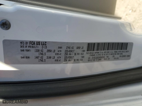 2019 Dodge Grand Caravan SE with VIN 2C4RDGBG3KR642431, listed as a Copart auction lot 50141125 with 82,082 mi miles and Salvage Title. Bid and sale history available at carsss.com. Image 15.