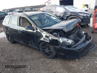 2014 Volkswagen Jetta SportWagen TDI w/Sunroof & Nav with VIN 3VWPL7AJ0EM609046, listed as a IAAI auction lot 41513293 with 123,982 mi miles. Bid and sale history available at carsss.com. Image 1.