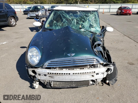 2004 MINI Hardtop with VIN WMWRC33484TJ58571, listed as a Copart auction lot 74843094 with Not Provided miles and Salvage Title. Bid and sale history available at DreamBid. Image 5.
