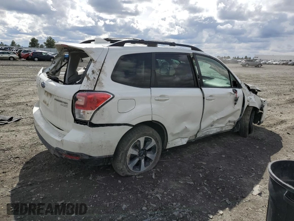 2017 Subaru Forester Premium with VIN JF2SJAEC1HH444310, listed as a Copart auction lot 52198125 with 107,041 mi miles and Salvage Title. Bid and sale history available at DreamBid. Image 3.