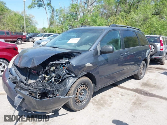 2006 Toyota Sienna CE with VIN 5TDZA23C66S505374, listed as a IAAI auction lot 42068566 with 222,004 mi miles. Bid and sale history available at carsss.com. Image 2.