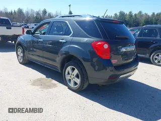 2014 Chevrolet Equinox LTZ with VIN 2GNFLHEK0E6212946, listed as a IAAI auction lot 42142040 with 124,524 mi miles. Bid and sale history available at carsss.com. Image 3.