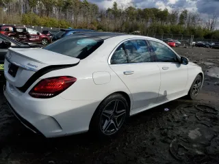 2021 Mercedes-Benz C 300 with VIN W1KWF8EBXMR647806, listed as a Copart auction lot 88028765 with 13,326 mi miles and Non Repairable. Bid and sale history available at carsss.com. Image 3.