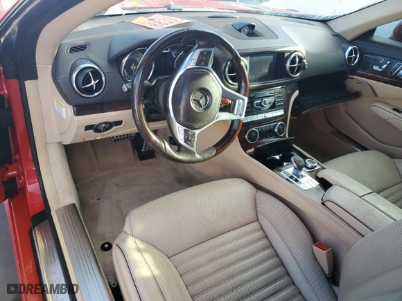 2014 Mercedes-Benz SL-Class SL 550 with VIN WDDJK7DA1EF025798, listed as a Copart auction lot 74262444 with 0 mi miles and Salvage Title. Bid and sale history available at carsss.com. Image 8.