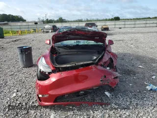 2024 Tesla Model Y with VIN 7SAYGDED2RA331985, listed as a Copart auction lot 60240705 with Not provided miles and Salvage title. Bid and sale history available at DreamBid. Image 5.
