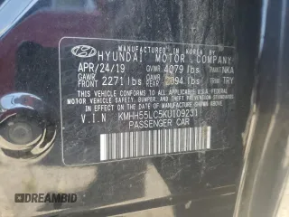 2019 Hyundai Elantra GT N Line with VIN KMHH55LC5KU109231, listed as a Copart auction lot 71754924 with 76,137 mi miles and Salvage Title. Bid and sale history available at carsss.com. Image 15.