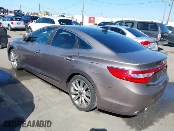 2013 Hyundai Azera with VIN KMHFH4JG2DA256481, listed as a IAAI auction lot 41673405 with 180,130 mi miles and . Bid and sale history available at DreamBid. Image 3.