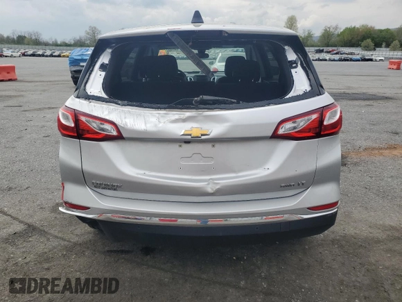 2020 Chevrolet Equinox LT with VIN 3GNAXUEVXLS515992, listed as a Copart auction lot 54659685 with 41,269 mi miles and Salvage Title. Bid and sale history available at DreamBid. Image 6.