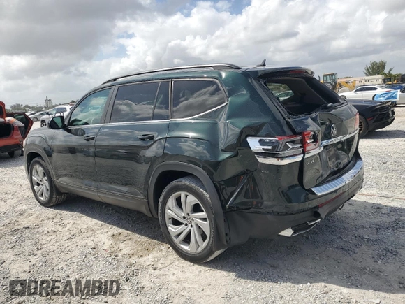 2021 Volkswagen Atlas SE with VIN 1V2JR2CA4MC594332, listed as a Copart auction lot 51476535 with 35,738 mi miles and Non repairable. Bid and sale history available at DreamBid. Image 2.
