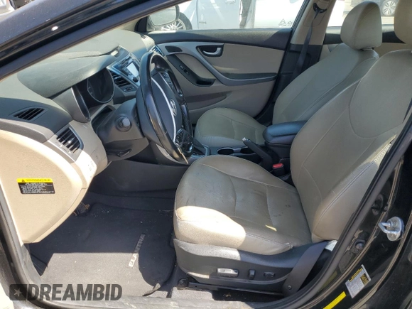 2014 Hyundai Elantra Limited z VIN 5NPDH4AE1EH479549, wystawiony jako Copart lot #60699185 z przebiegiem 175 788 mil mil oraz Czysty tytuł • Clean title. Historia ofert i sprzedaży dostępna na DreamBid. Obrazek 7.