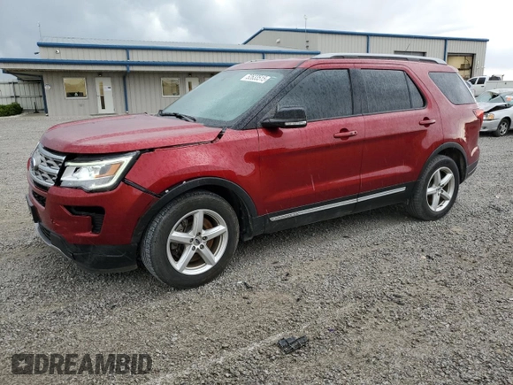 2018 Ford Explorer XLT z VIN 1FM5K7D88JGB65131, wystawiony jako Copart lot #52633515 z przebiegiem 80 226 mil mil oraz Szkoda całkowita • Salvage title. Historia ofert i sprzedaży dostępna na DreamBid. Obrazek 1.