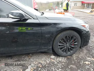 2018 Infiniti Q50 3.0t LUXE with VIN JN1EV7AR8JM442468, listed as a IAAI auction lot 42071717 with 107,484 mi miles. Bid and sale history available at carsss.com. Image 20.