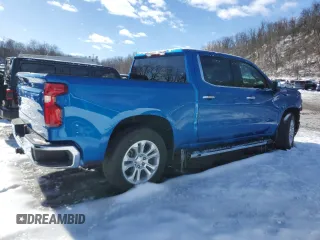 2023 Chevrolet Silverado 1500 LTZ with VIN 1GCUDGE82PZ121034, listed as a Copart auction lot 45558035 with 19,243 mi miles and Salvage Title. Bid and sale history available at carsss.com. Image 3.